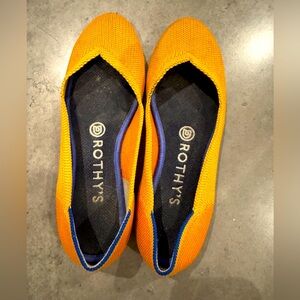 Rothy's Marigold Flat Shoes 6.5 - EXTRA INSOLE